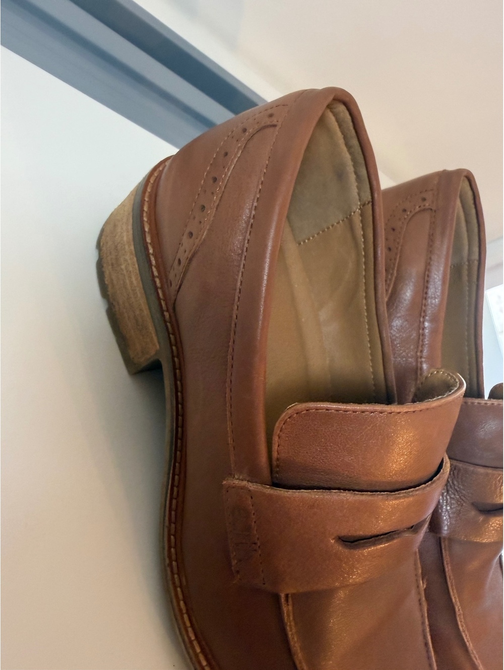 earth Brown Leather Penny Loafers - Women's Mules & Clogs - Picture 3 of 9